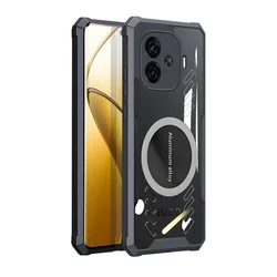 Freeson Maska za mobilni telefon vivo iQOO Z9 / vivo iQOO Z9 Turbo / vivo iQOO Z9 Turbo+ / vivo Y200 GT, Crna