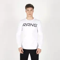 Rang Muška majica Ace, Dug rukav, Bela
