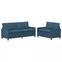Set sofe 2 pcs Plava Baršun