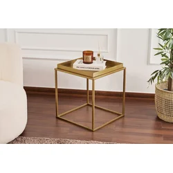 Hanah Home Klub sto Shb-18-A, 45x45x52 cm, Zlatne boje