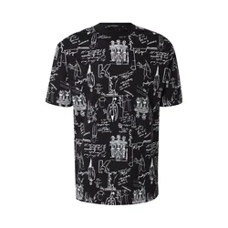 Karl Lagerfeld Majica črna / bela