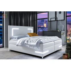 Boxspring postelja Delos LED - 160x200 cm