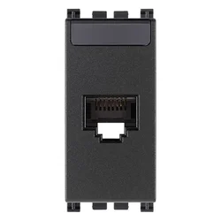 VIMAR ARKÉ PRIKLJ. RJ45 CAT5E 6A LAN (RJ45) ANTRACIT VI19339.11