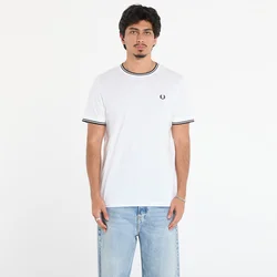 Majice FRED PERRY Twin Tipped T-Shirt White M