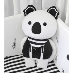Živalca iz blaga Koala Bamboo toTs-smarTrike Black&White iz blaga