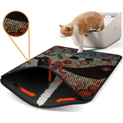 Aberto Design Prostorika za toalet za mačke Nrszn0110, 45 x 60 cm, Šarena