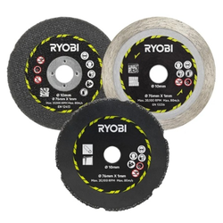 Ryobi Set diskova za sečenje različitih materijala za RCT18C-0 (3 kom) ( RAKCOT03 )