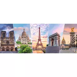 Nathan - Puzzle Panorama pariških spomenikov - 1 000 kosov
