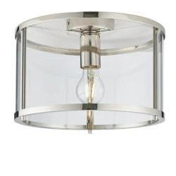 Endon 96150 - Plafonsko svetlo HOPTON 1xE27/10W/230V sjajni hrom