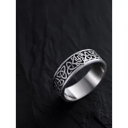 REYTEL Prstan CELTIC KNOT AND SWAROG srebrna