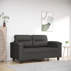 Dvosjed tamnosivi 120 cm od mikrovlakana
