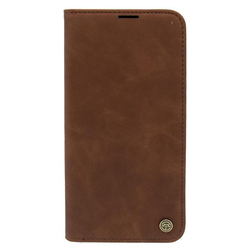 LEATHER RETRO FLIP Maska za telefon za Iphone 14 Pro Max tamno, Braon