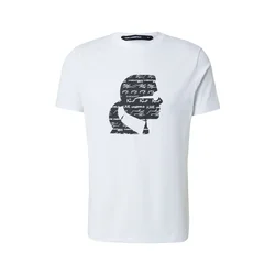 Karl Lagerfeld Majica črna/bela