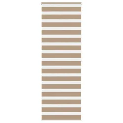 Zebra zavjesa Pješčano smeđa 75x200 cm Širina tkanine 70,9 cm Poliester