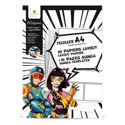 Sycomore Artissimo - layout papirji A4 + teksture - Manga