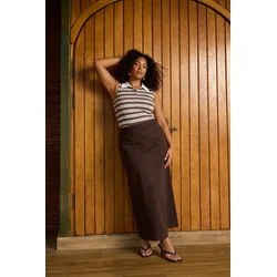 Trendyol Curve Ženska bluza Tbbss26Af00122, Braon