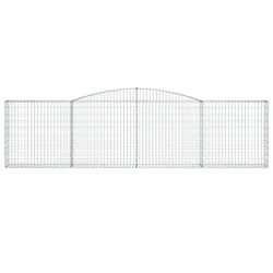 Lučne gabionske košare 9 kom 400x30x100/120cm pocinčano željezo