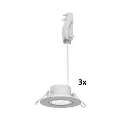 Philips - Komplet 3x prigušiva LED ugradna svetiljka CILANTRO LED/5W/230V 2700K bela