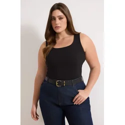Trendyol Curve Ženska majica Tbbaw26Cv00005, Crna