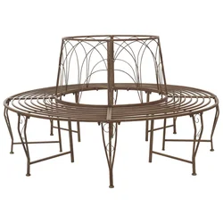 Klupa pod drvetom 8-Broj sjedala O 160 x 89 cm Čelik
