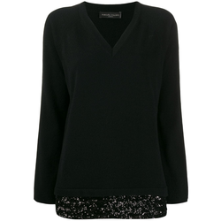 Fabiana Filippi - sequin-embellished cashmere jumper - women - Black