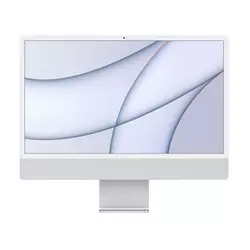Apple iMac 24 računalnik, Retina 4.5K, Apple M1 & nbsp; čip, 8-jedrni CPU, 8-jedrni GPU, 256 GB, srebrni