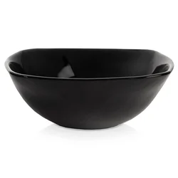 Northix Črna steklena skleda LUNA 11,5 cm, 190 ml