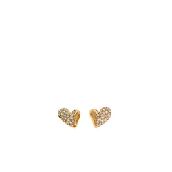 GUESS Uhani Love zlata/transparentna