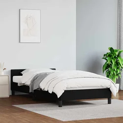Okvir za krevet s uzglavljem bez madraca crni 80x200 cm