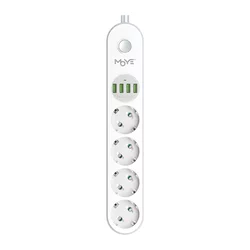 MOYE Voltaic Power Strip 16A/4000W/4USB/4 sockets