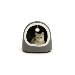 Paws & Whiskers Krevet za mačke Alaska STD, 40 x 35 x 35 cm, Antracit
