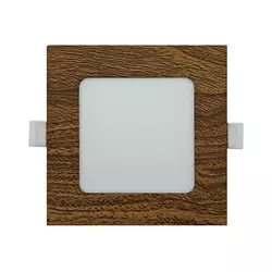 LED ugradna svetiljka SQUARE LED/6W/230V 4200K 11,8x11,8 cm braon