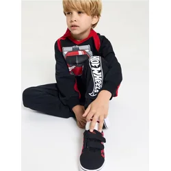Sinsay - Pamučne patike sa čičak trakom Hot Wheels x Ford - crno