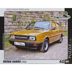RETRO-AUTA Puzzle št. 20 Škoda Garde (1983) 40 kosov
