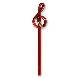 Svinčnik z radirko - violinski ključ - rdeča