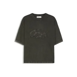 Bershka Majica temno siva