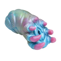 Ursa Silicone Intimate Machine Blue/Purple - Textured Tunnel 16cm AH668