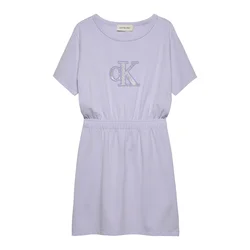 Calvin Klein Jeans Obleka lila/srebrna
