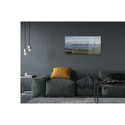 tulup.si Steklena slika Gore 125x50 cm 2 obešalnika