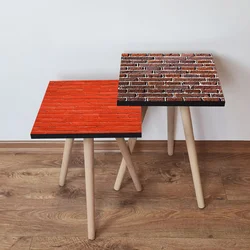 Hanah Home Set klub stočića 2Shp480, 2 komada, Šareni