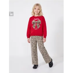 Sinsay - Wide leg džins sa leopard printom - šareno