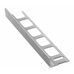 Nosilec za ploščice, profil L«, brušeni aluminij, (d) 250cm, 8 mm - 42
