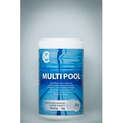 Hlorne tablete Multi Pool 20g 1kg – tablete hlor + algicid + flokulant