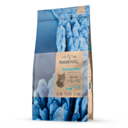 RAWIVAL Suva hrana za odrasle mačke sa ribom iz Severnog mora 5 kg