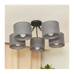 Plafonski luster ALBA 5xE27/15W/230V siv