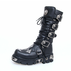 Čevlji usnje - Cross Čevlji (403-S1) Črno - NEW ROCK - M.403-S1