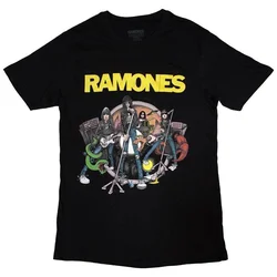 Ramones Cartoon Band Black L Majica