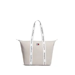Tommy Jeans Nakupovalna torba ESS kit/črna/bela