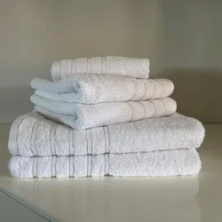 Peškir Bordura 70x140cm 550g/m2 Bela boja Indy