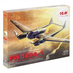 Model Kit Aircraft - FW 189A-1 WWII German Reconnaissance Plane 1:72